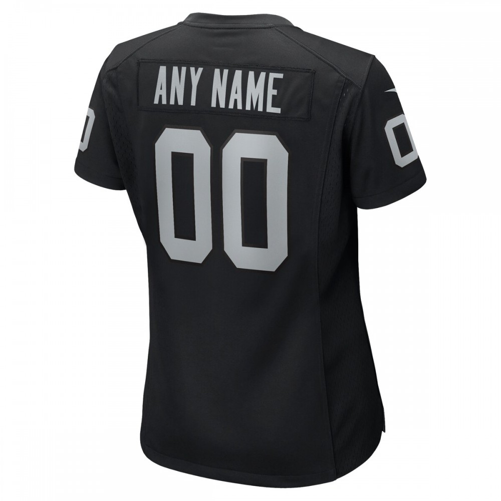 Las Vegas Raiders Nike Women's Custom Game Jersey - Black-Profan Arena
